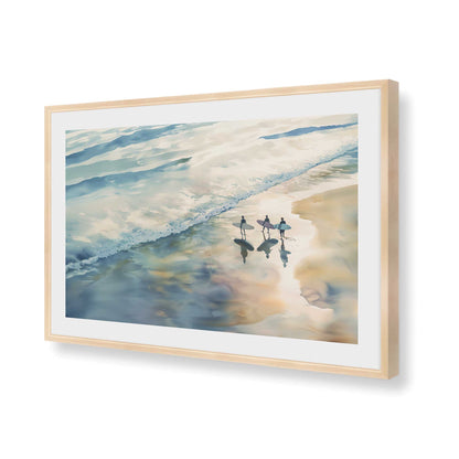 [Color:Raw Maple], Picture of art in a Raw Maple frame of the corner
