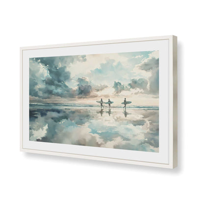 [Color:Opaque White], Picture of art in a Opaque White frame of the corner