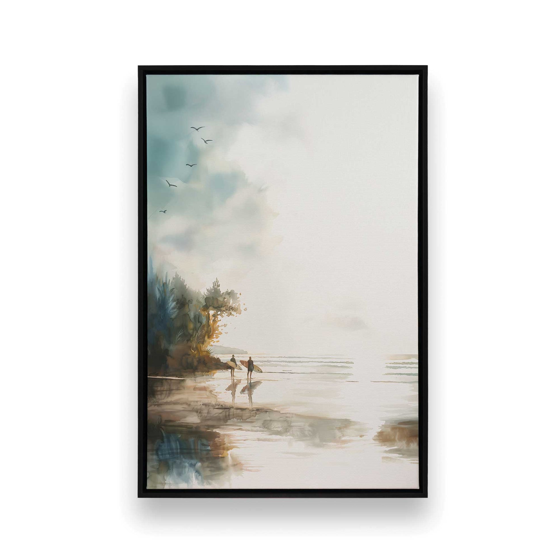 [Color:Satin Black], Picture of art in a Satin Black frame