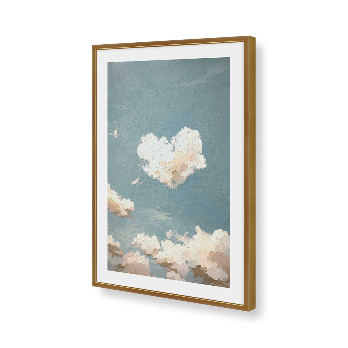 [Color:Polished Gold], Picture of art in a Polished Gold frame of the corner