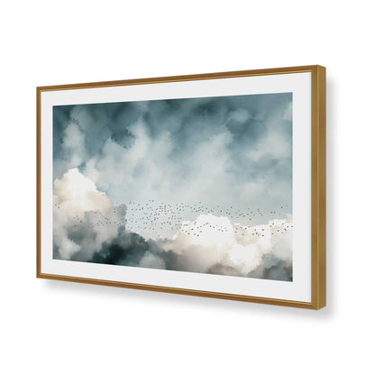 [Color:Polished Gold], Picture of art in a Polished Chrome frame of the corner