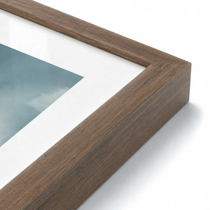 [Color:Walnut], Picture of art in a Polished Chrome frame at an angle