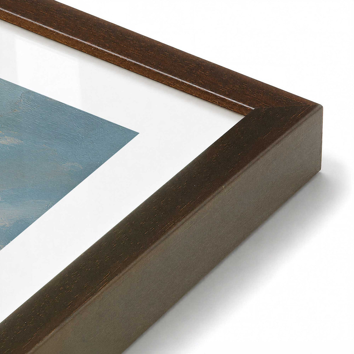 [Color:Belvinder Brown], Picture of art in a Polished Chrome frame at an angle