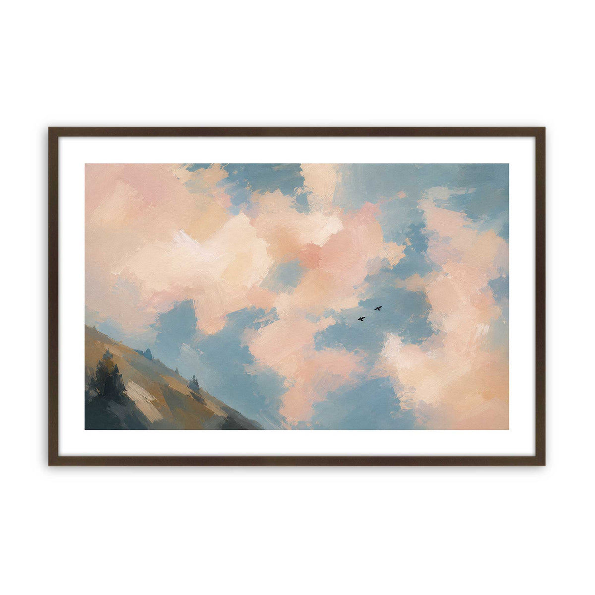 [Color:Belvinder Brown], Picture of art in a Polished Chrome frame