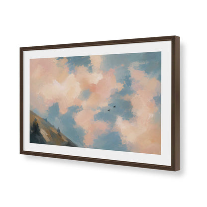 [Color:Belvinder Brown], Picture of art in a Polished Chrome frame of the corner