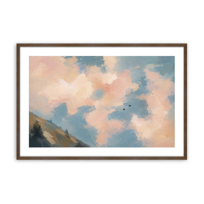 [Color:Walnut], Picture of art in a Polished Chrome frame