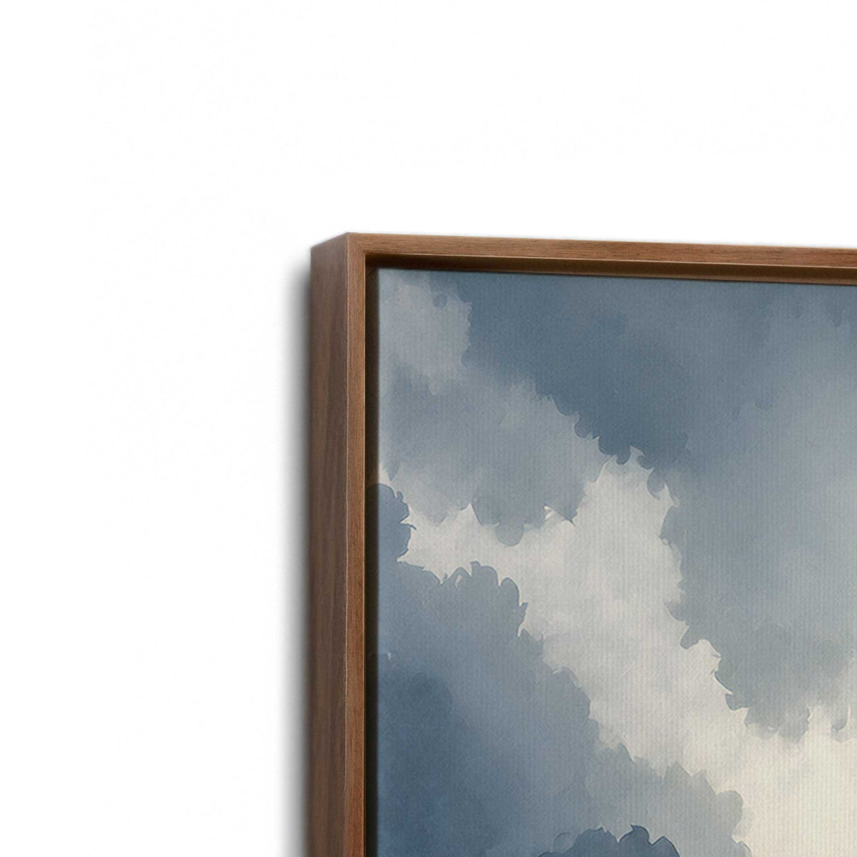 [Color:Walnut], Picture of art in a Walnut frame at an angle