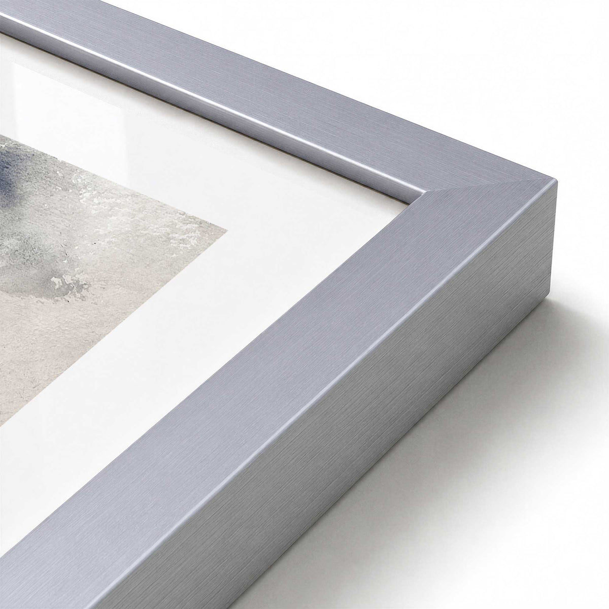 [Color:Polished Chrome], Picture of art in a Polished Chrome frame at an angle