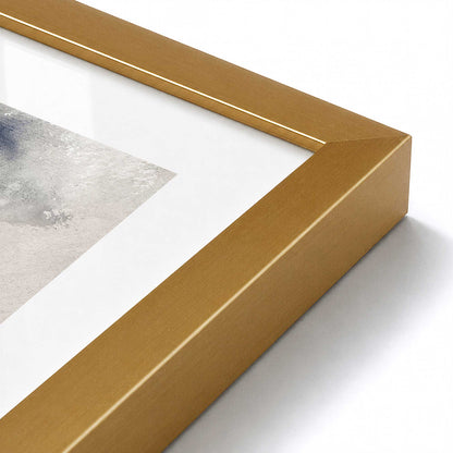 [Color:Polished Gold], Picture of art in a Polished Chrome frame at an angle