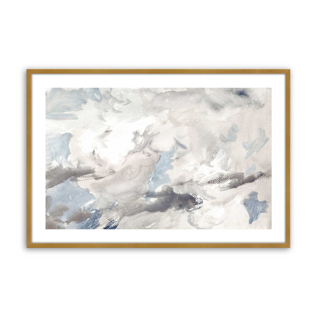 [Color:Polished Gold], Picture of art in a Polished Chrome frame