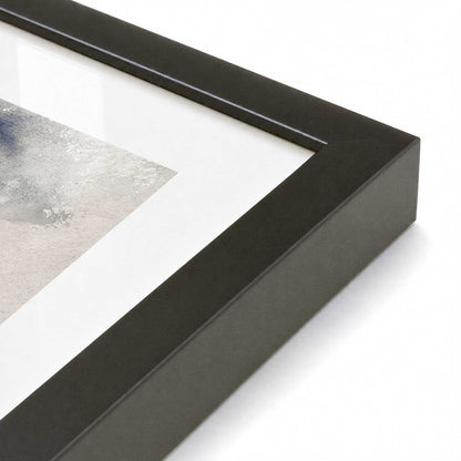 [Color:Satin Black], Picture of art in a Polished Chrome frame at an angle