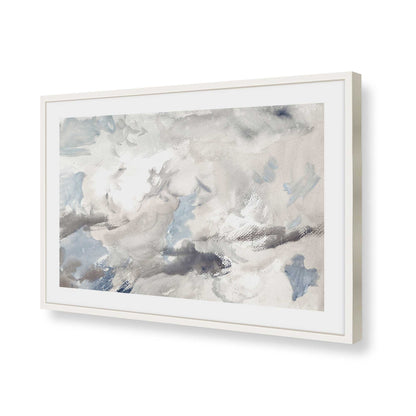 [Color:Opaque White], Picture of art in a Polished Chrome frame of the corner