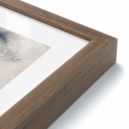 [Color:Walnut], Picture of art in a Polished Chrome frame at an angle