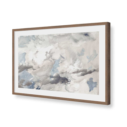 [Color:Walnut], Picture of art in a Polished Chrome frame of the corner