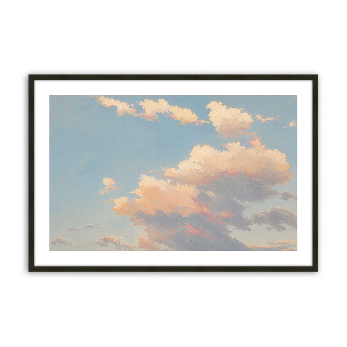 [Color:Satin Black], Picture of art in a Polished Chrome frame