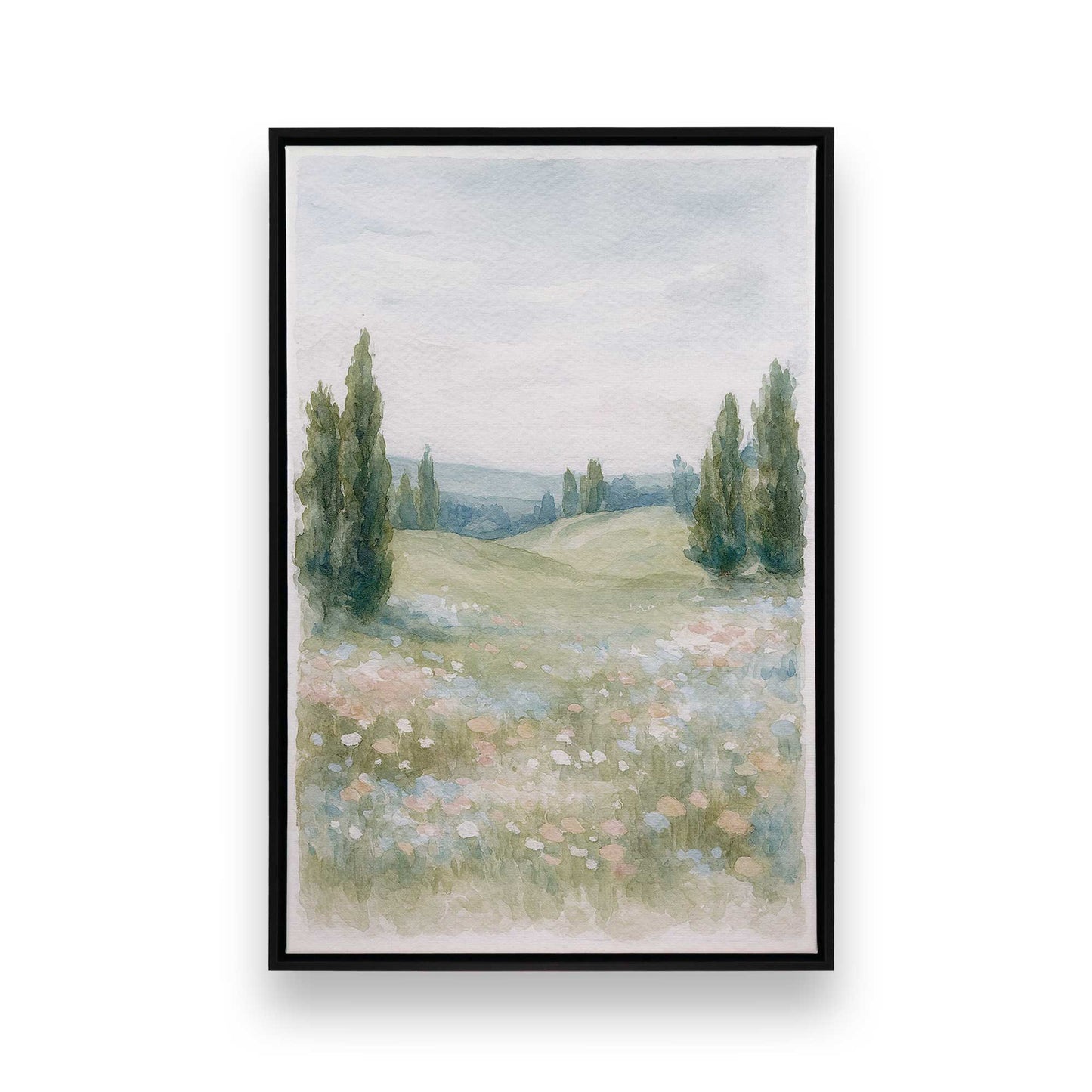 [Color:Satin Black], Picture of art in a Satin Black frame