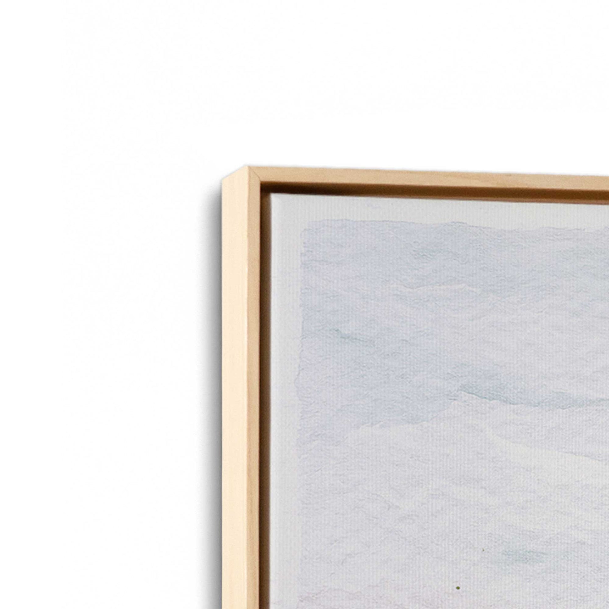 [Color:American Maple], Picture of art in a American Maple frame at an angle