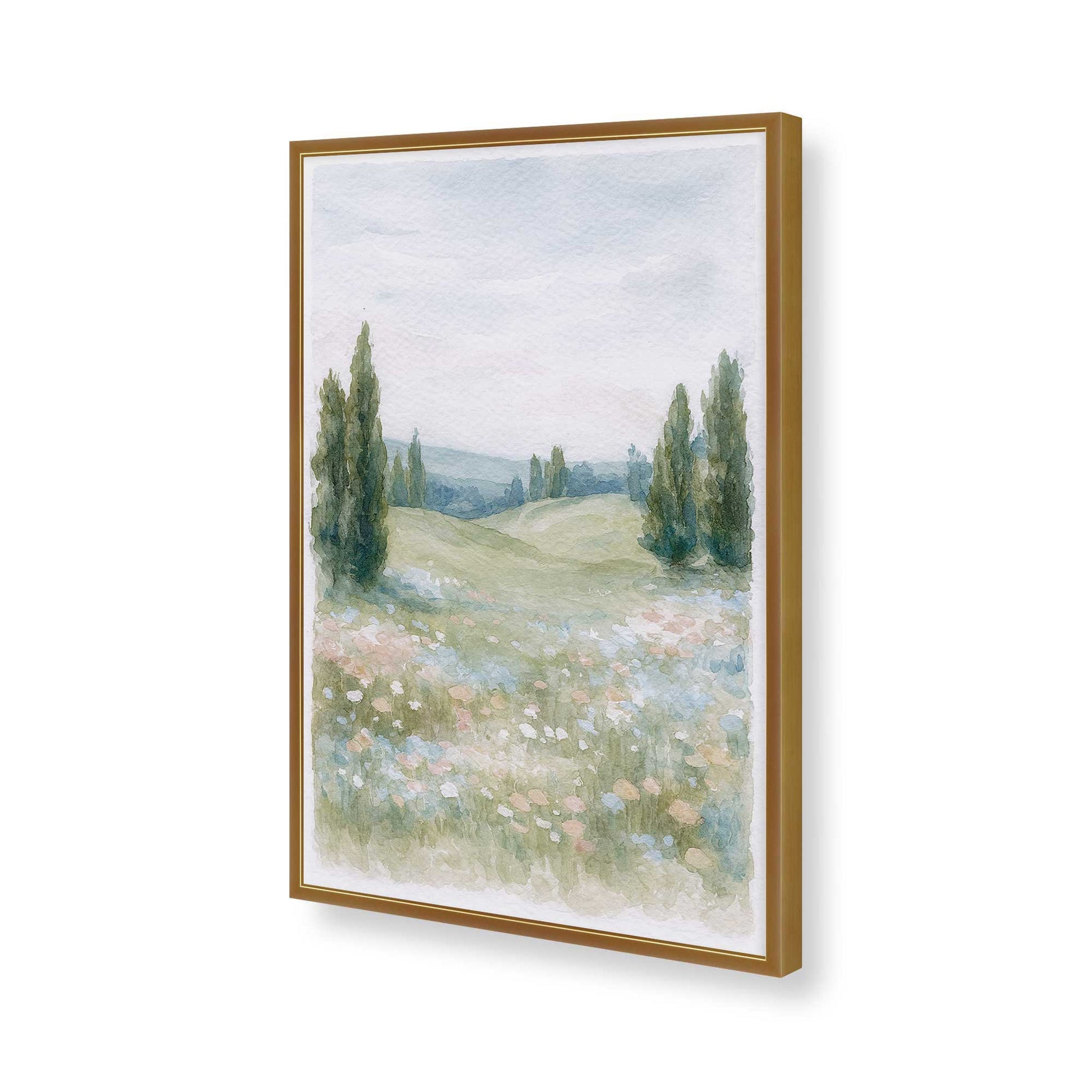 [Color:Polished Gold], Picture of art in a Polished Gold frame of the corner