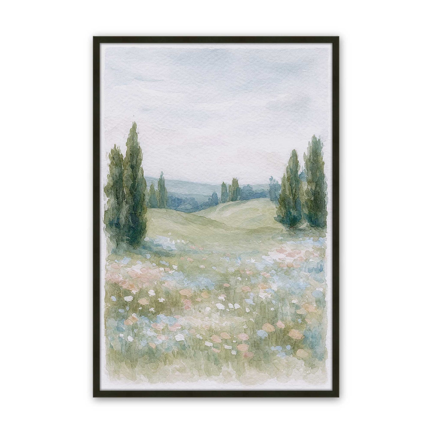 [Color:Satin Black], Picture of art in a Satin Black frame