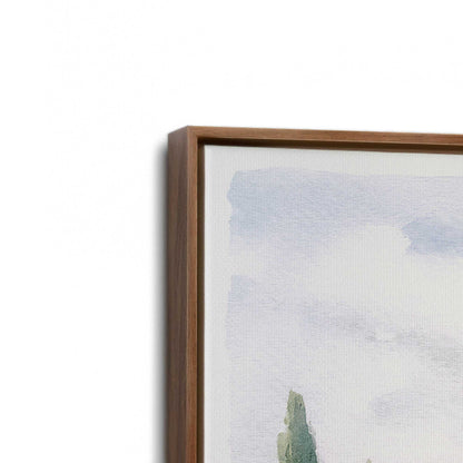 [Color:Walnut], Picture of art in a Walnut frame at an angle