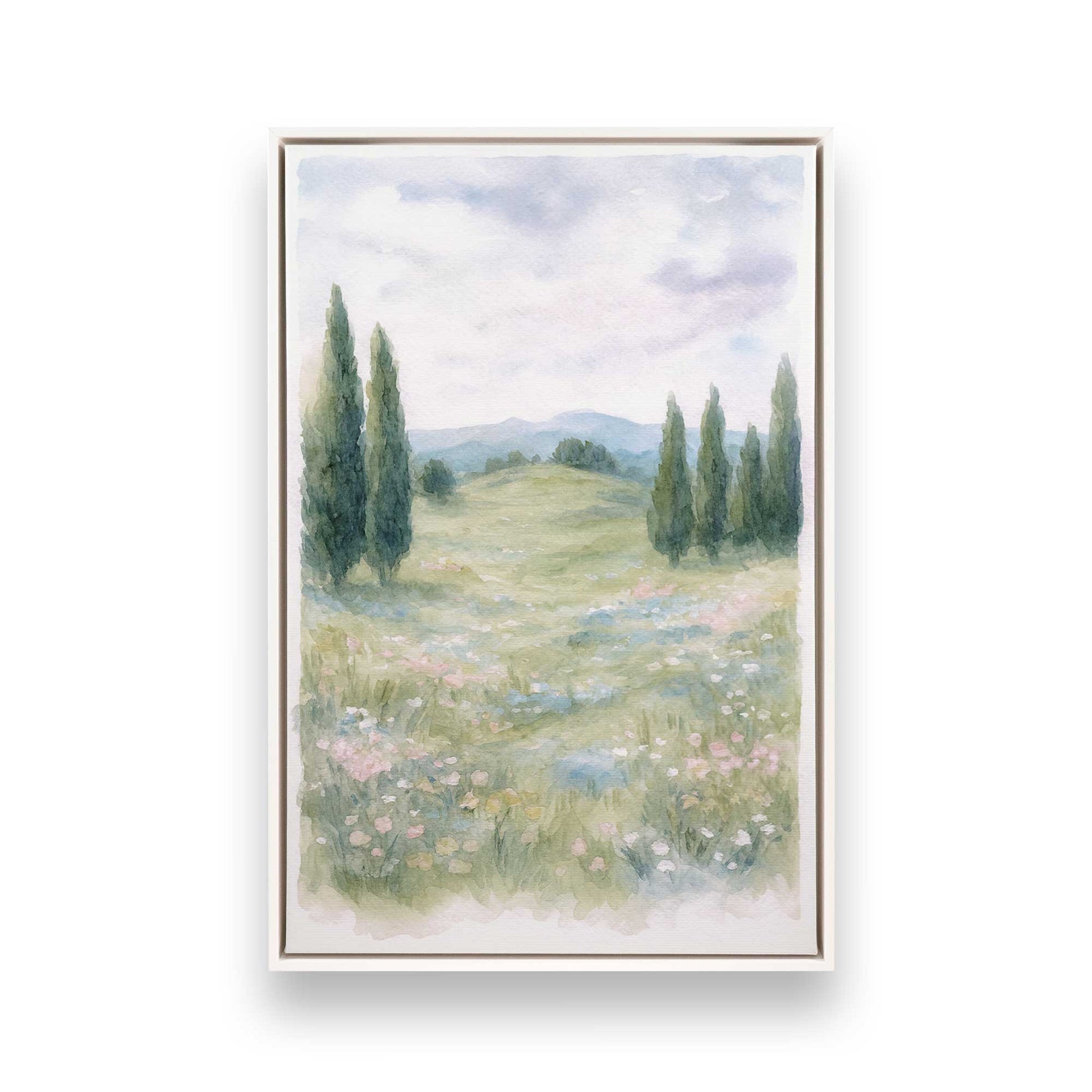 [Color:Opaque White], Picture of art in a White frame