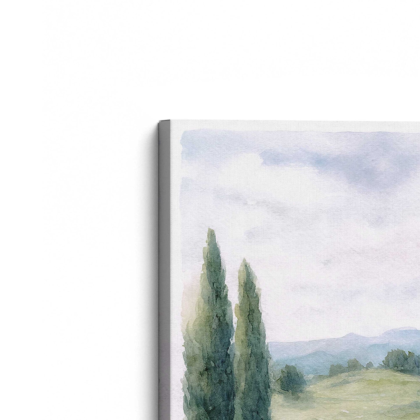 [Color:Stretched Canvas], Picture of the corner of the art