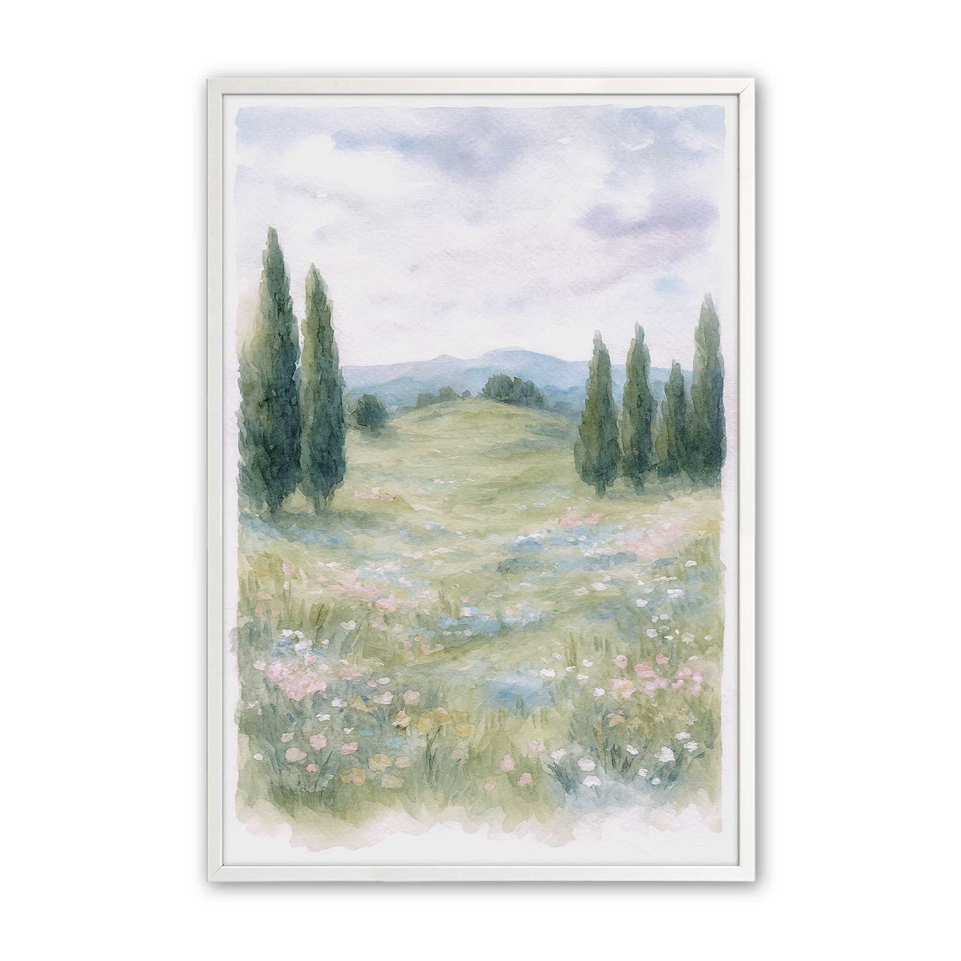 [Color:Opaque White], Picture of art in a Opaque White frame