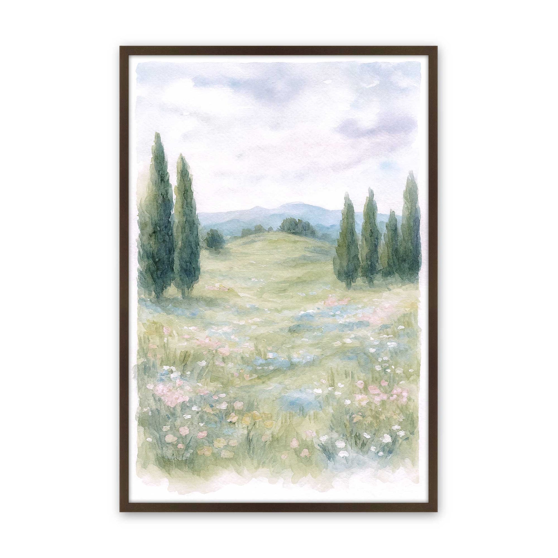 [Color:Brown], Picture of art in a Brown frame