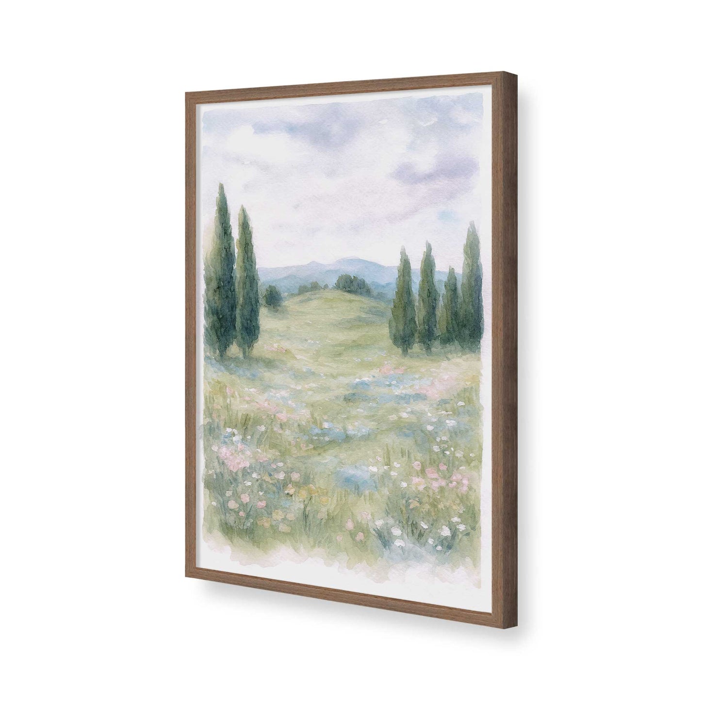 [Color:Walnut], Picture of art in a Walnut frame of the corner