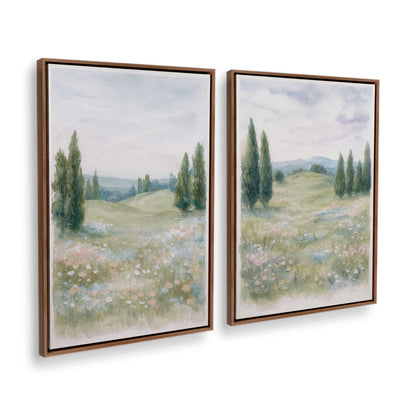 [Color:Walnut], Picture of art in a Walnut frame at an angle