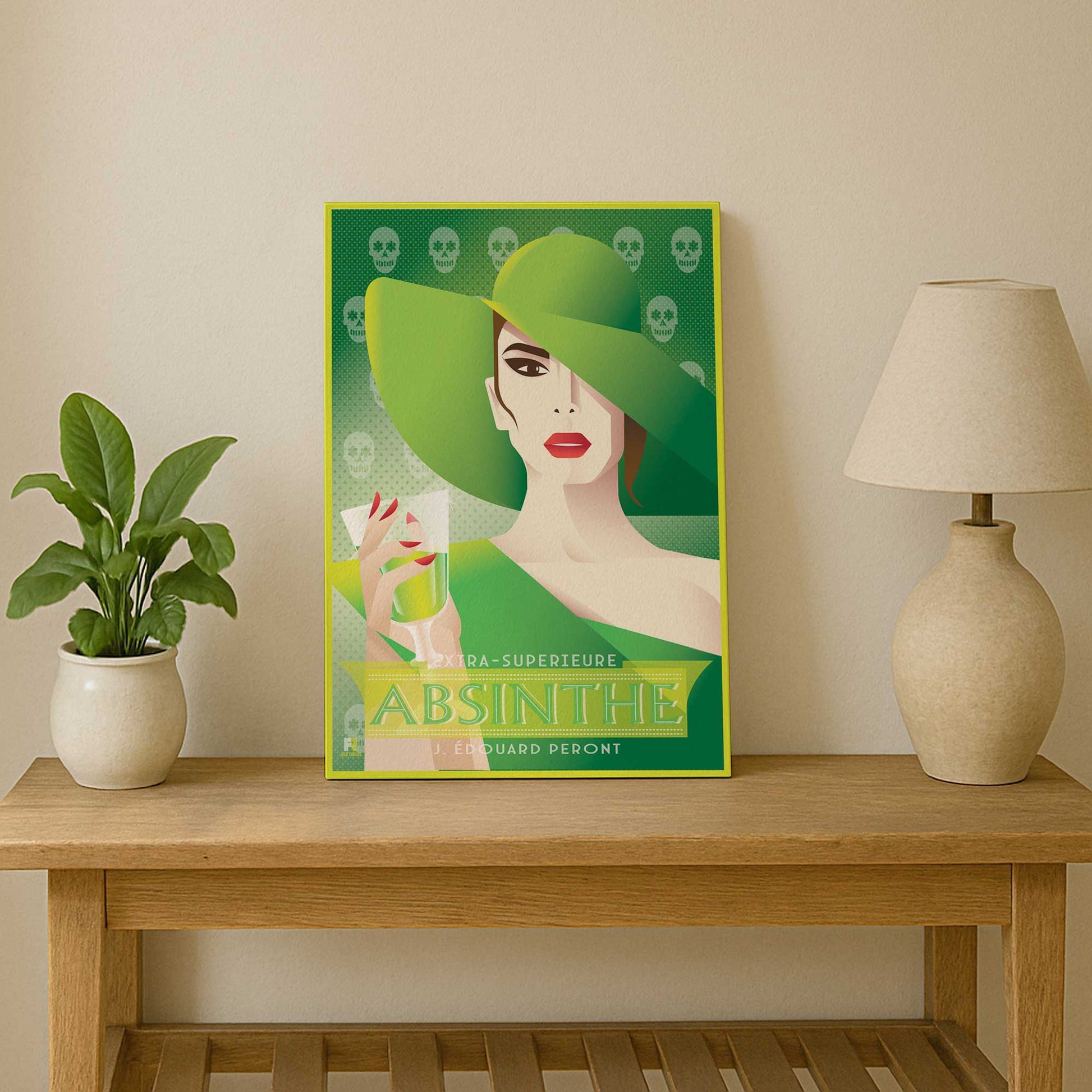 [Color:Stretched Canvas], Picture of art at an angle
