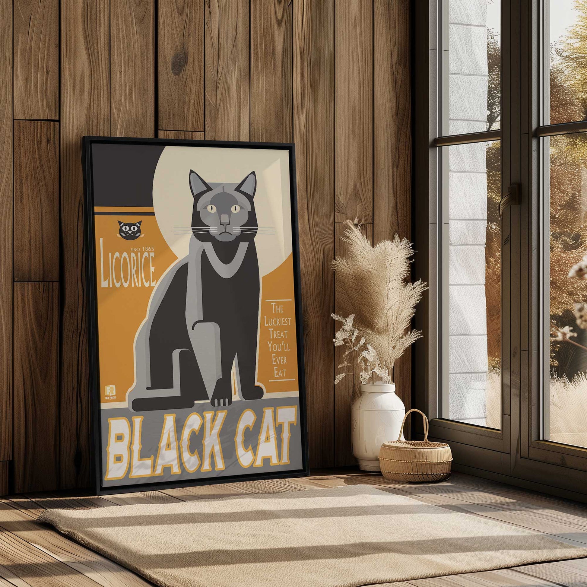 [Color:Polished Chrome], Picture of art in a Polished Chrome frame at an angle
