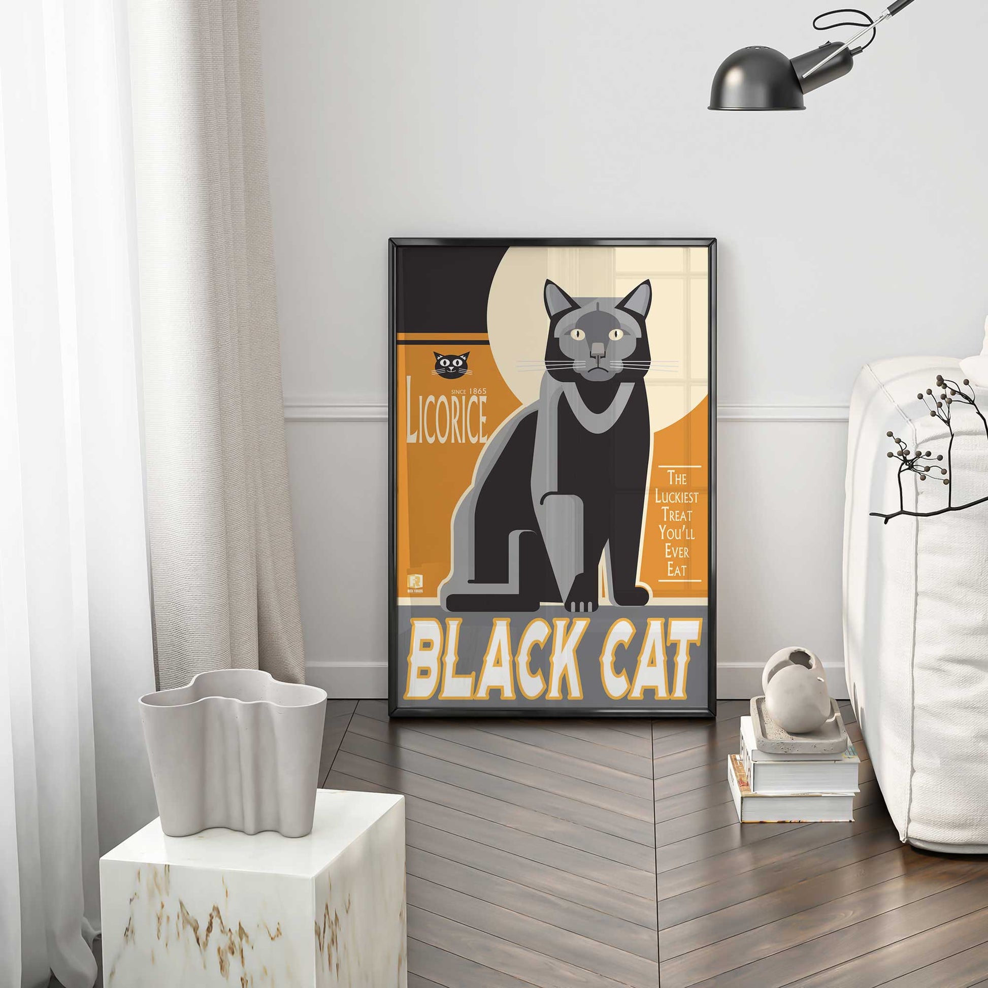 [Color:Belvinder Brown], Picture of art in a Belvinder Brown frame at an angle