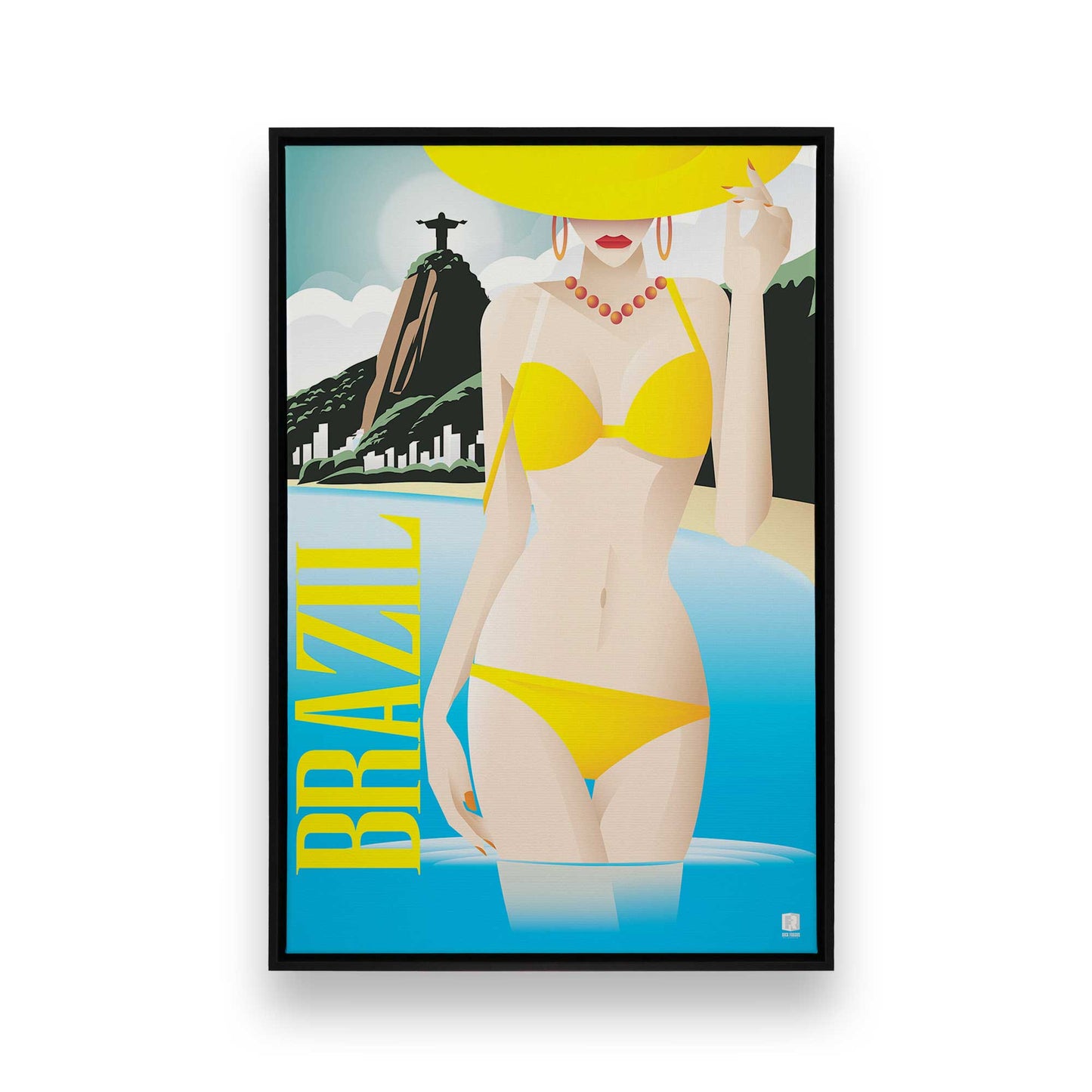 [Color:Satin Black], Picture of art in a Satin Black frame