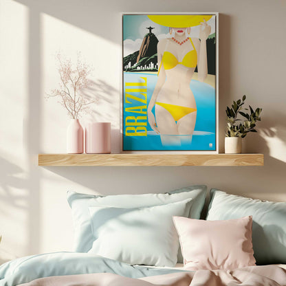 [Color:Satin Black], Picture of art in a Satin Black frame at an angle