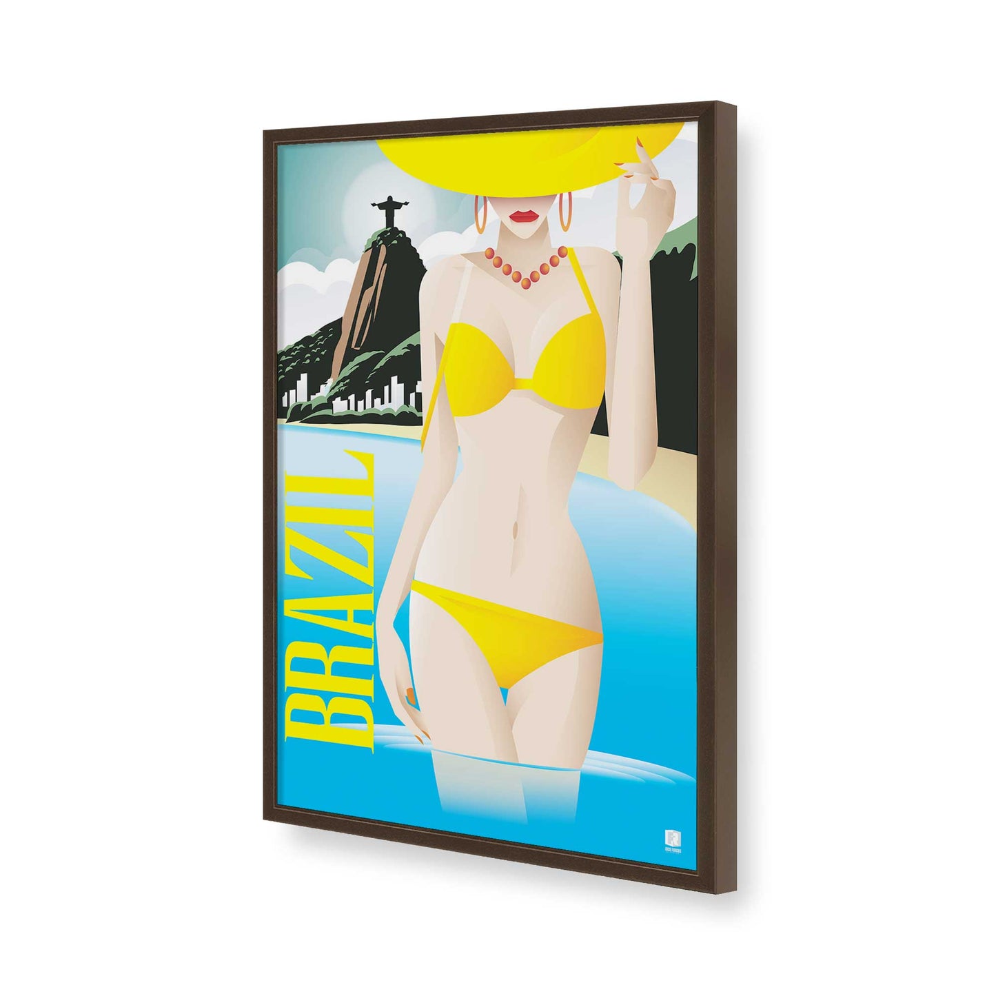 [Color:Belvinder Brown], Picture of art in a Belvinder Brown frame of the corner