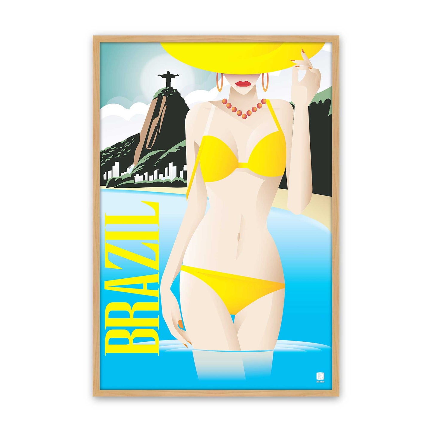 [Color:American Maple], Picture of art in a American Maple frame
