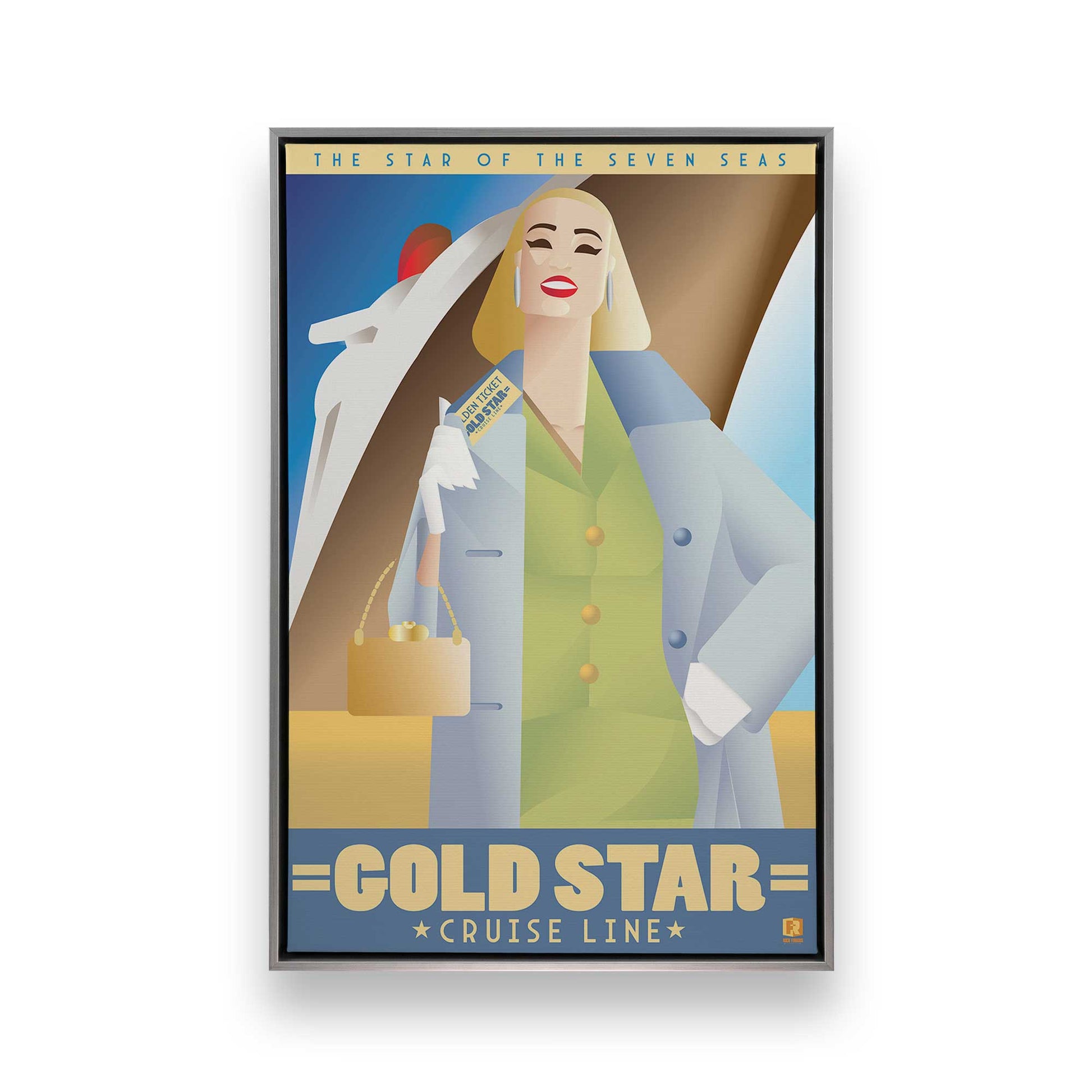 [Color:Polished Chrome], Picture of art in a Polished Chrome frame