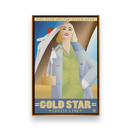 [Color:Polished Gold], Picture of art in a Polished Gold frame