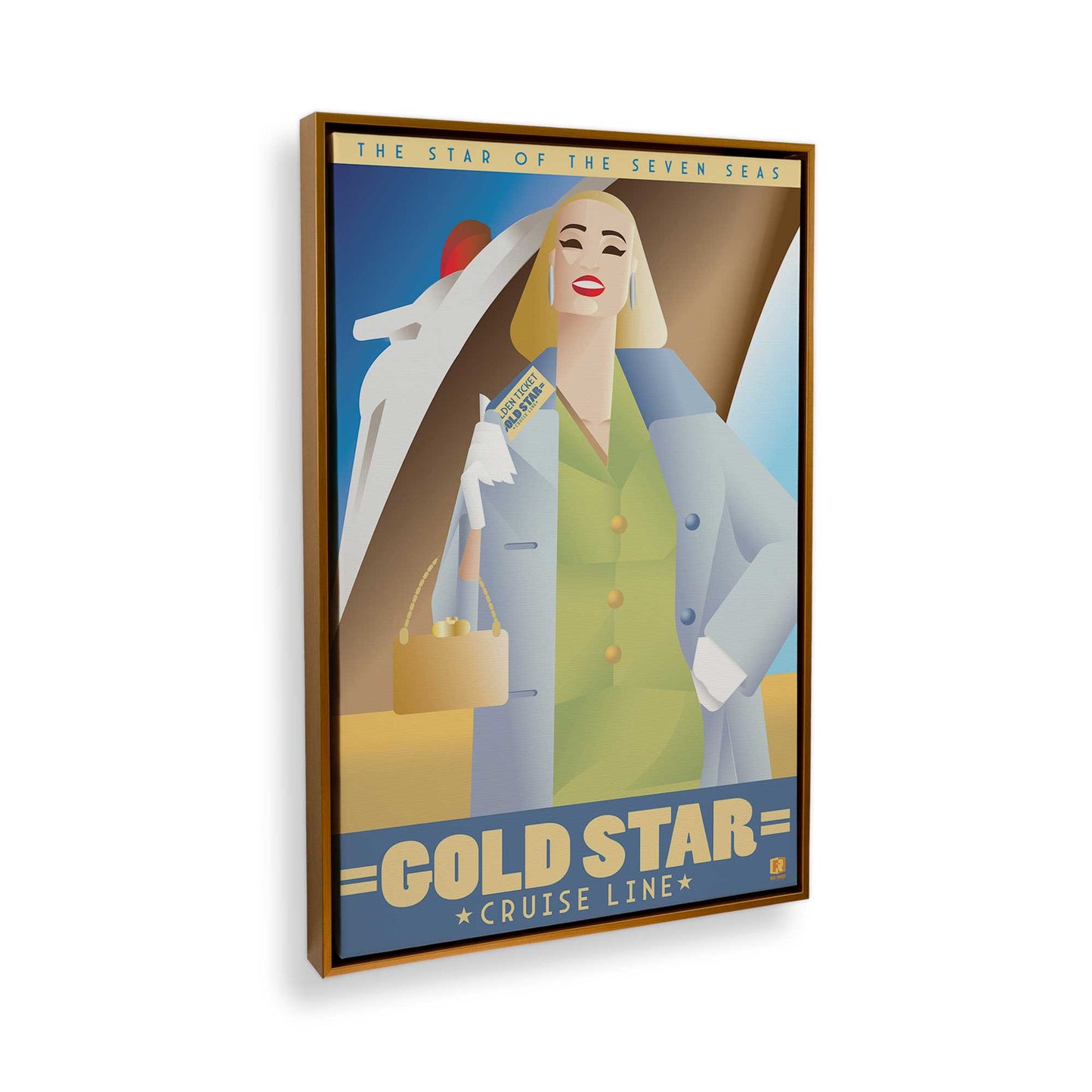 [Color:Polished Gold], Picture of the corner of the art