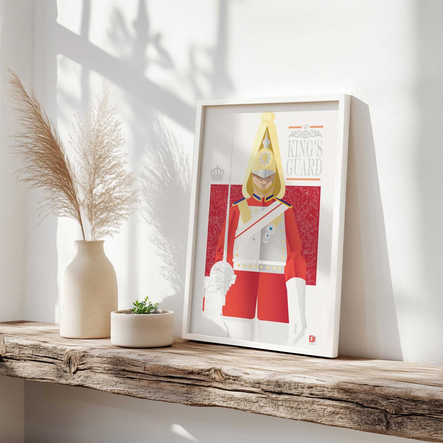 [Color:Polished Chrome], Picture of art in a Polished Chrome frame at an angle
