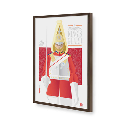 [Color:Brown], Picture of art in a Brown frame of the corner