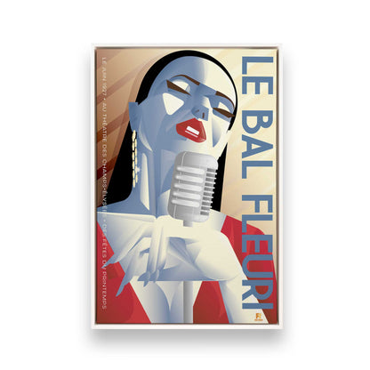 [Color:Opaque White], Picture of art in a White frame
