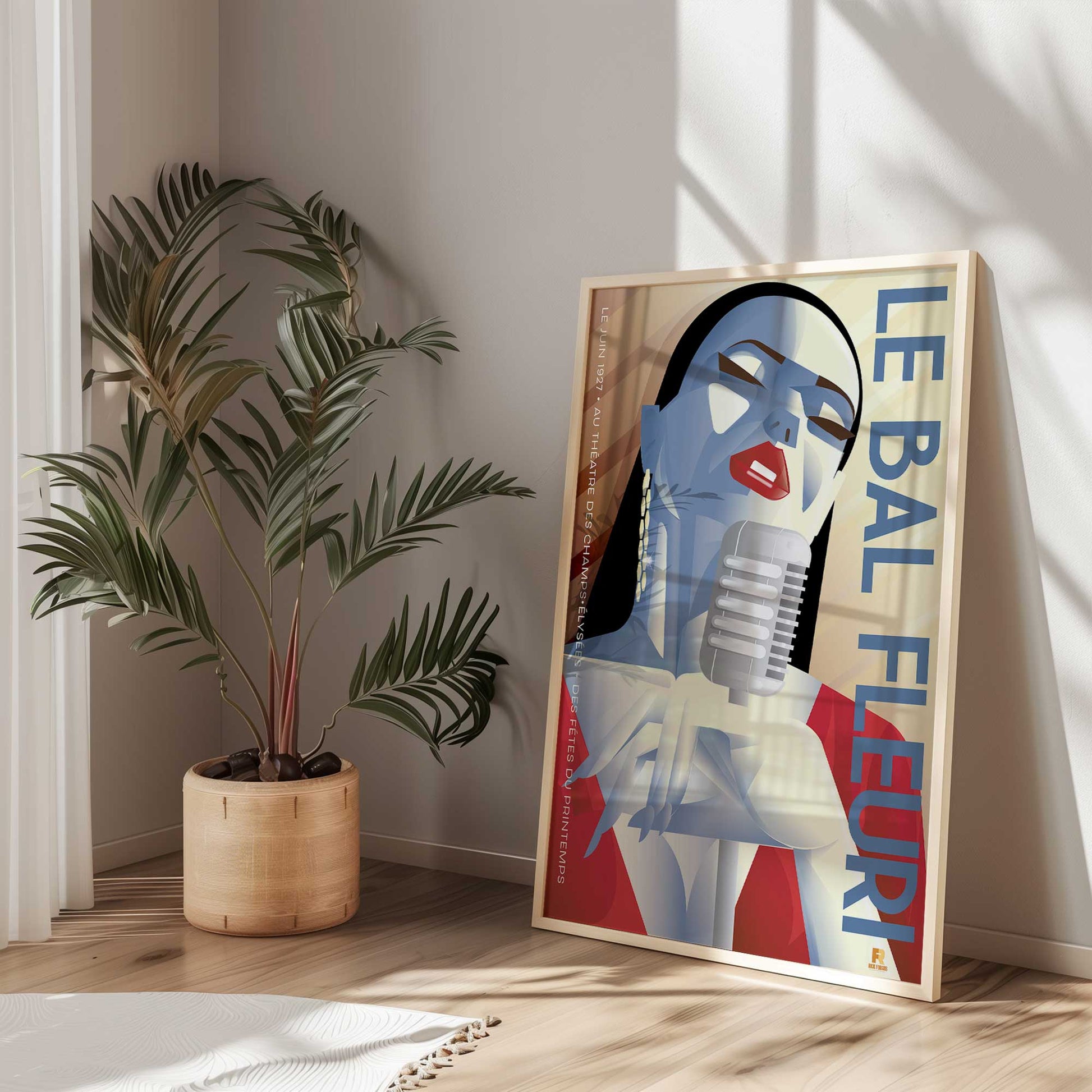 [Color:Opaque White], Picture of art in a Opaque White frame at an angle