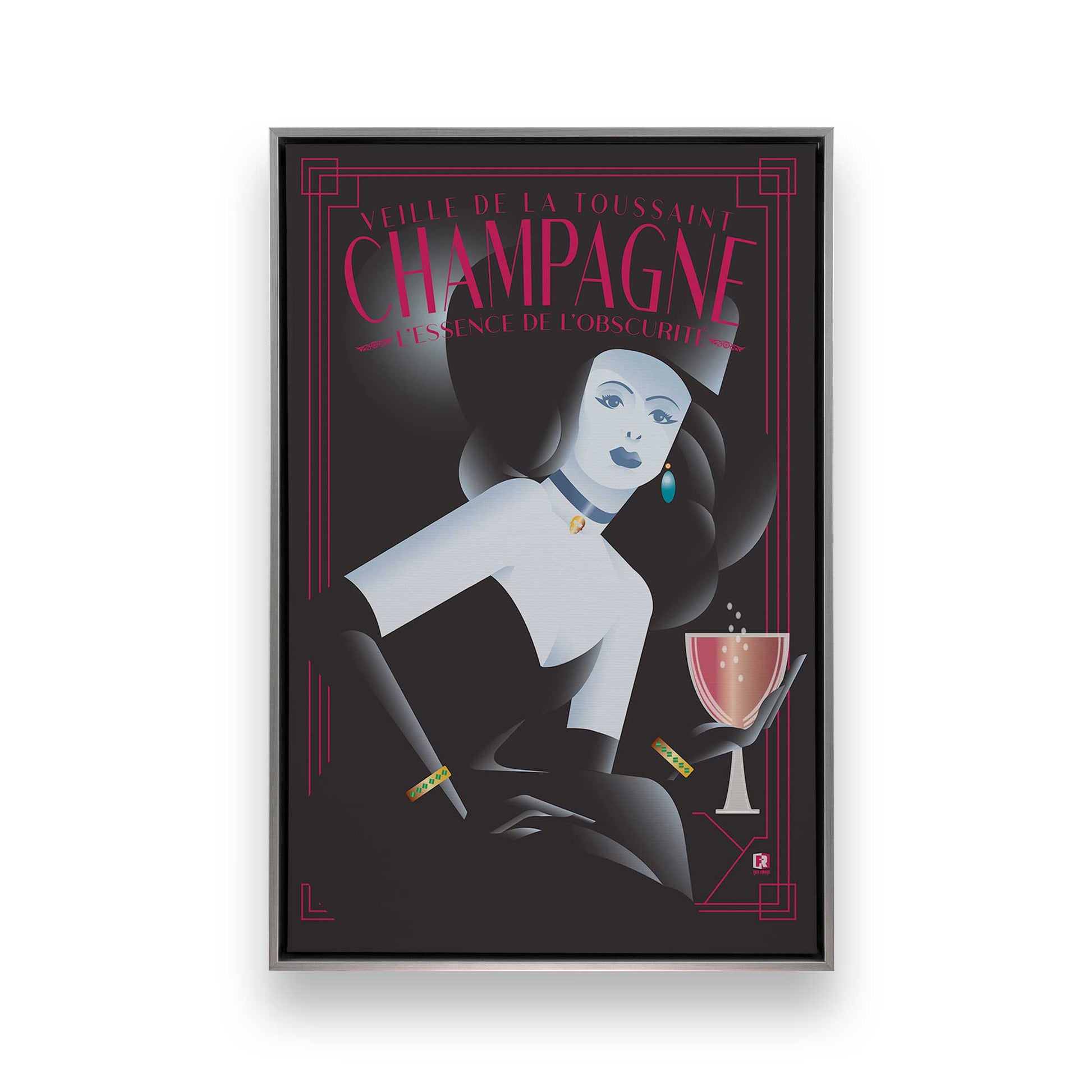 [Color:Polished Chrome], Picture of art in a Polished Chrome frame