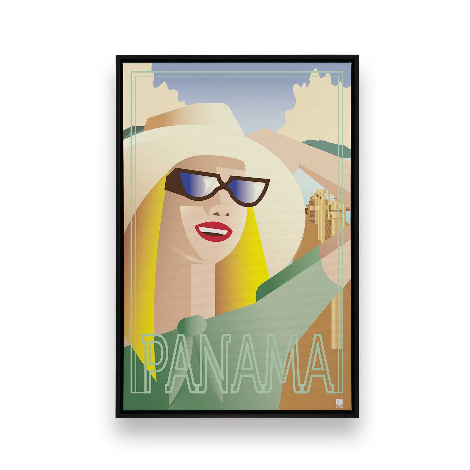 [Color:Satin Black], Picture of art in a Satin Black frame