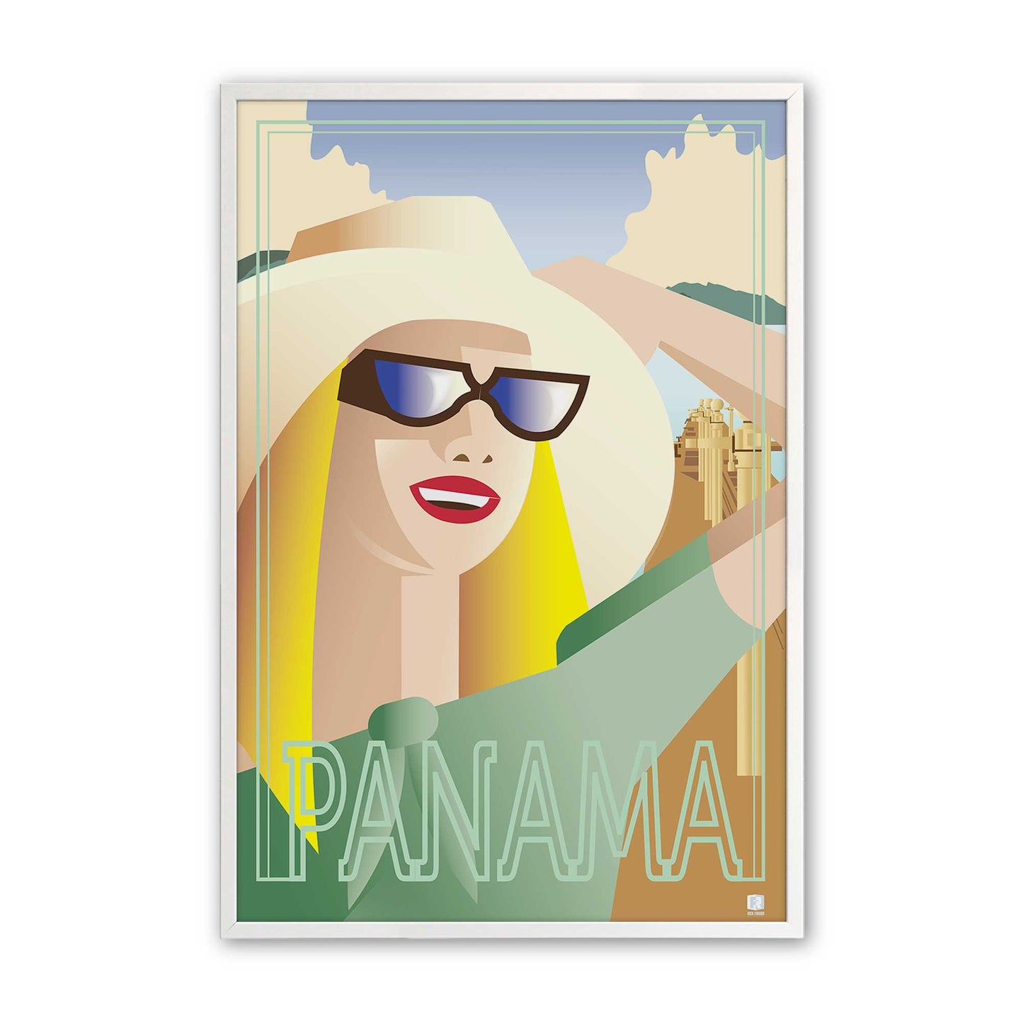 [Color:Opaque White], Picture of art in a Opaque White frame