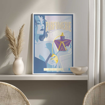 [Color:Walnut], Picture of art in a Walnut frame at an angle