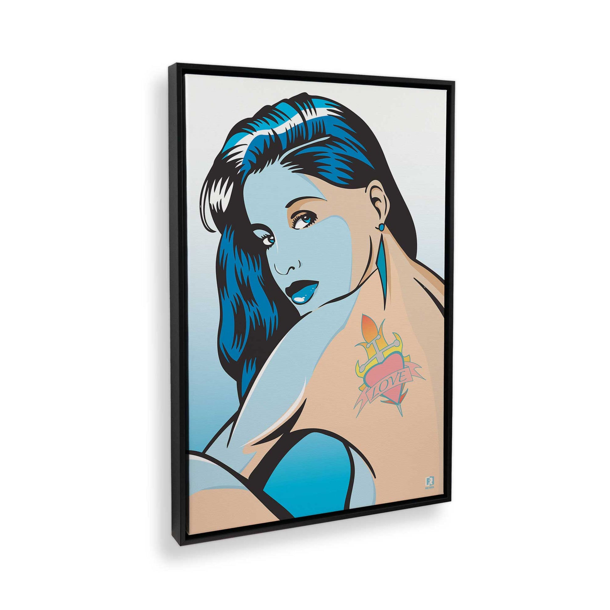 [Color:Satin Black], Picture of the corner of the art