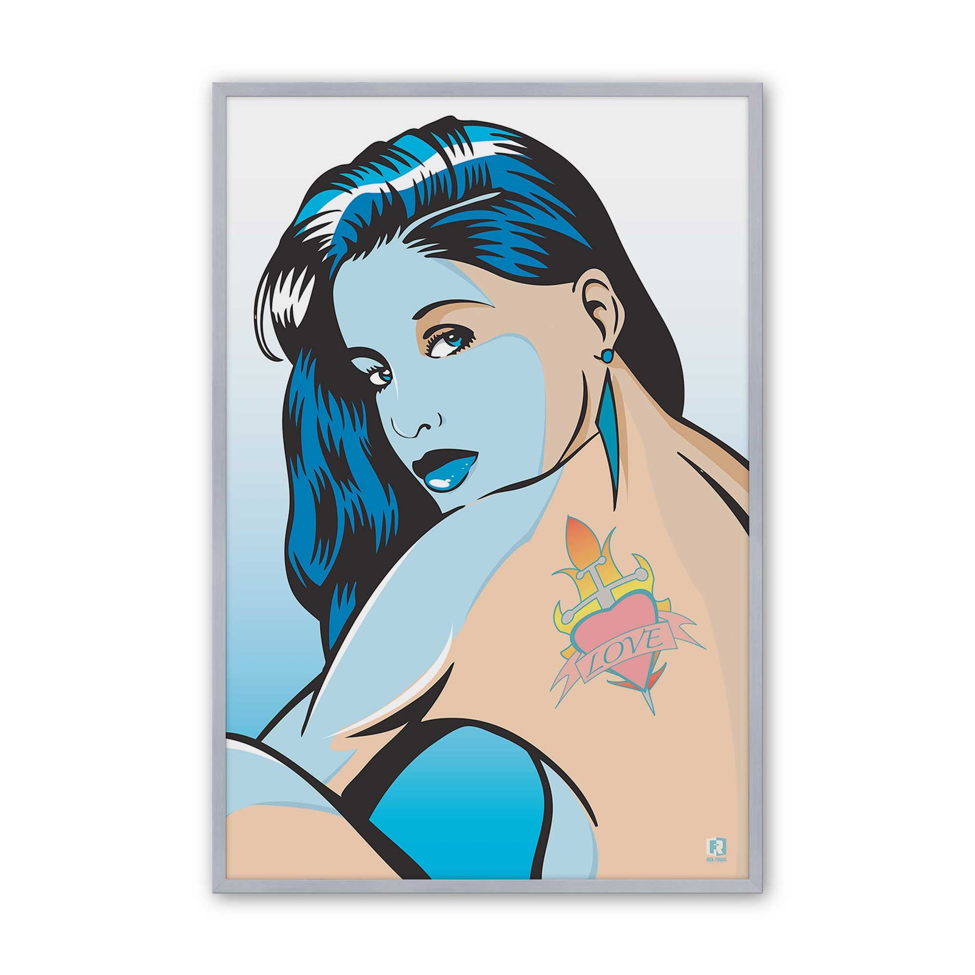 [Color:Polished Chrome], Picture of art in a Polished Chrome frame